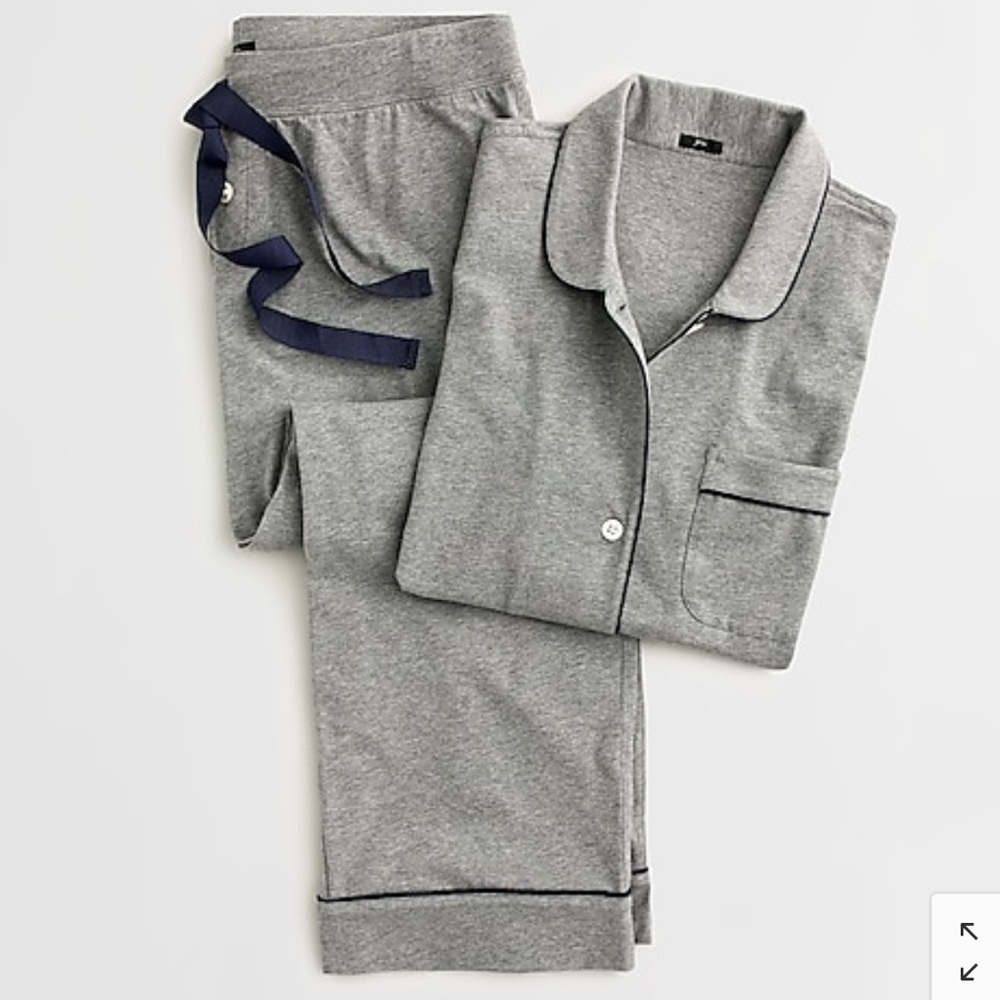 JCREW Dreamy short-sleeve cropped pajama set NWT